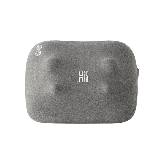 Hi5 Bravo Cojín de masaje mini shiatsu con función de calefacción, 4 cabezales de masaje, apagado automático, funda lavable para hombros, cuello, espalda y piernas