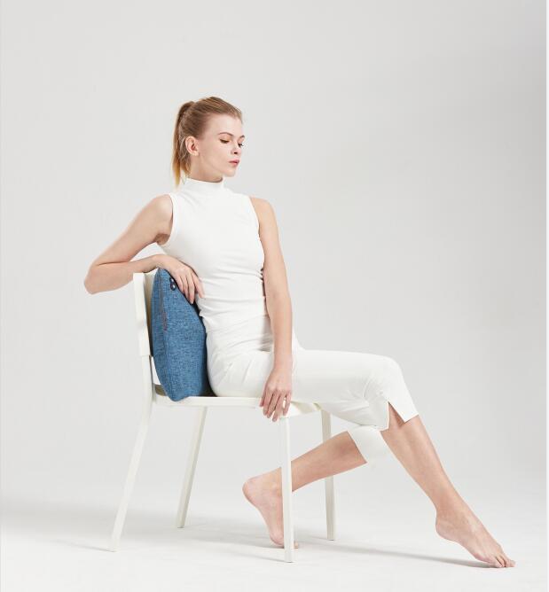 Hi5 Bravo Plus Cojín de masaje Shiatsu con función de calefacción, 4 cabezales de masaje, apagado automático, funda lavable para hombros, cuello, espalda y piernas