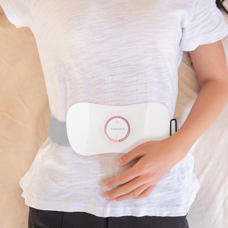 Hi5 Relly heat pad thermal belt heating pad against menstrual pain and uncomfortable periods in women with 3 levels of vibration and heating.